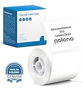 POLONO Thermal Labels for PM220S Label Maker, 2 inch (50mm) Round Thermal Label, Waterproof, Mult...
