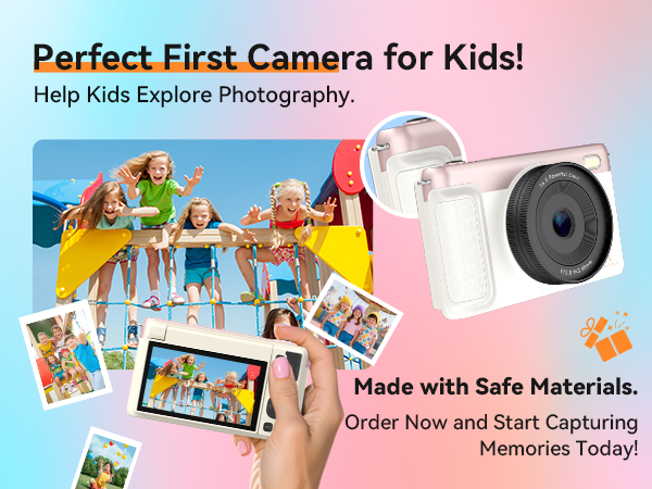 4k digital camera for teenagers photography autofocus pink foldable flip screen