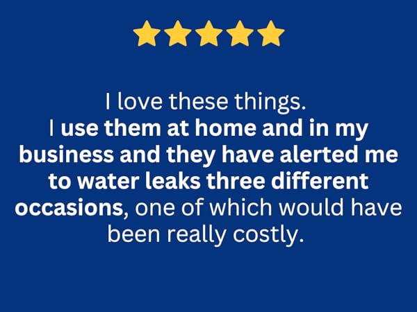 Flood Buzz water leak alarms