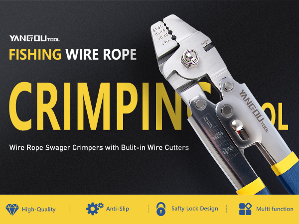 wire rope crimping tool