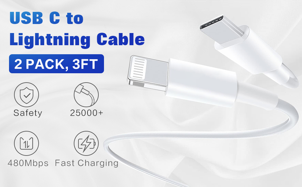 2PACK 3FT Lightning Cable