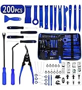 Wetado Trim Removal Tool, 200PCS Trim Tool Auto Removal Kit, Plastic Panel Fastener Removal Tool,...