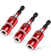 Geinxurn 2.5 Inches Impact Screwdriver Bit Holders, 3 PC Magnetic Extension Quick-Change Socket D...