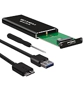 M.2 SATA SSD to USB 3.0 External SSD Reader Converter Adapter Enclosure with UASP, Support NGFF M...