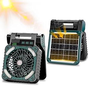 solar outdoor fan