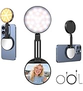 Lookmein Magnetic Selfie Light, Rechargeable Phone Light Compatible with iPhone Magsafe CRI95+ Po...