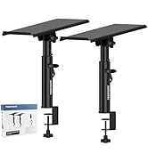 Vondynote Studio Monitor Stands Pair Heavy Duty Desk Clamp Speaker Stands with Adjustable Tilt An...