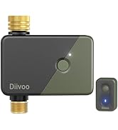 Diivoo Brass WiFi Water Timer, Smart Hose Sprinkler Timer Compatible with Alexa/Google Assistant,...