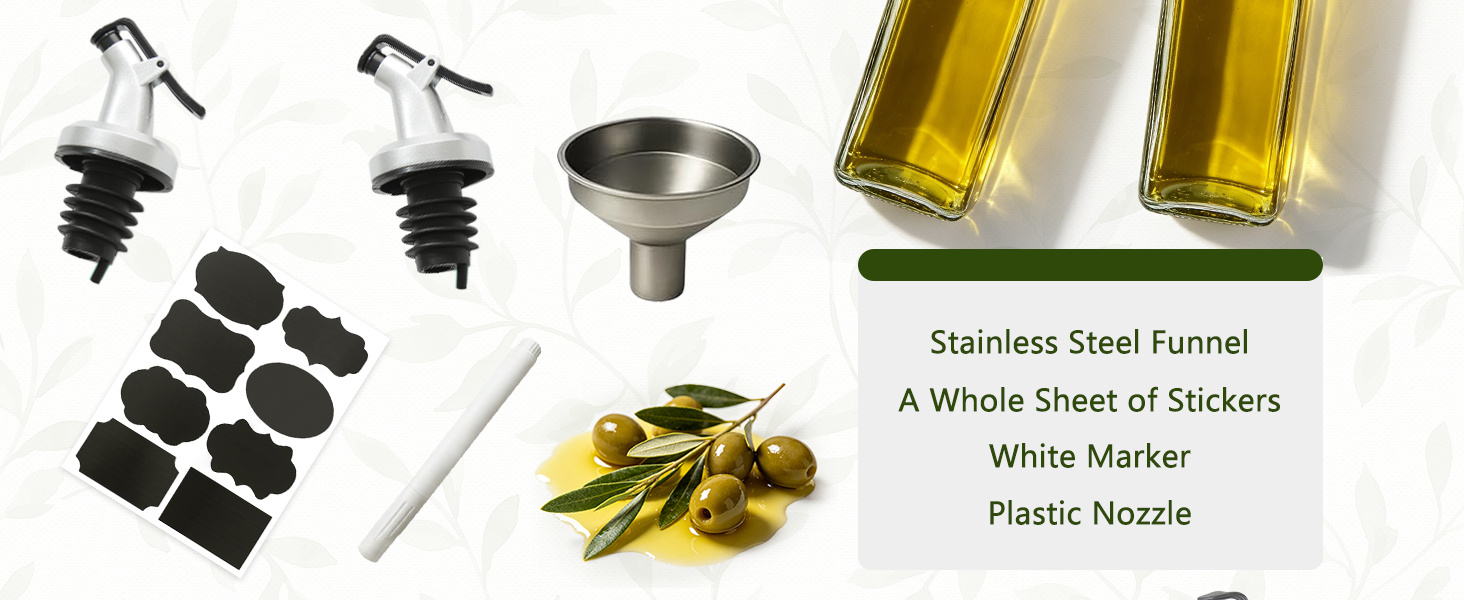 oil bottles for kitchen