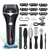 Electric Callus Remover for Feet,Rechargeable Foot File Hard Skin Remover,Waterproof 14 in1 Profe...