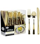 Lillian Tablesettings plastic cutlery, full size, 160 pieces