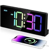 Tetino Loud Alarm Clock for Heavy Sleepers, Digital Clocks with Adjustable Volume Brightness,Snoo...