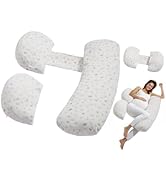 VEVOR Pregnancy Pillows for Sleeping, Adjustable Maternity Pillow for Pregnant Women, Soft Pregna...