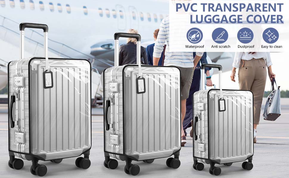 Clear PVC Suitcase Cover Protectors