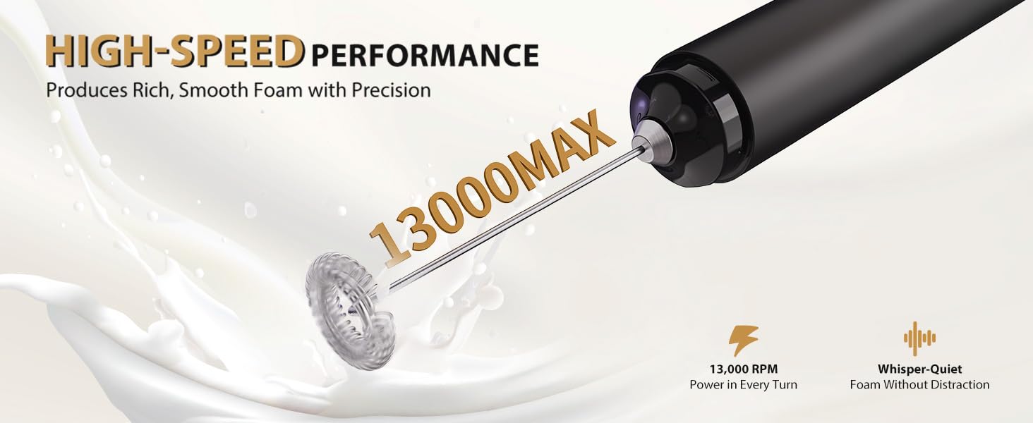 Rechargeable Milk Frother Hanheld