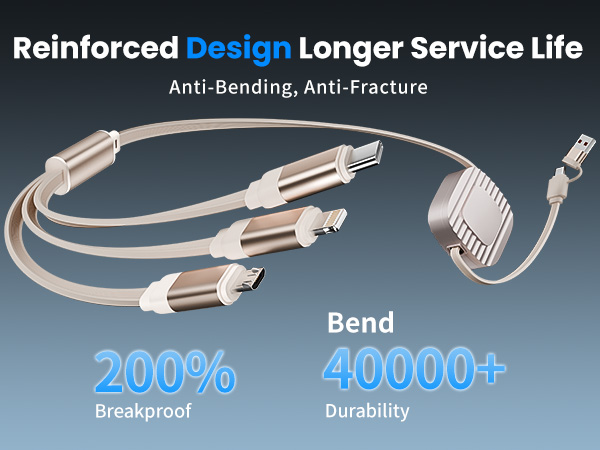 retractable chargers for multiple devices