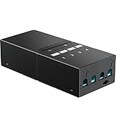 Enmane 4 Port Blank Keystone Patch Panel Shielded Network Patch Panel Compatible with LC/SC/ST/FC...