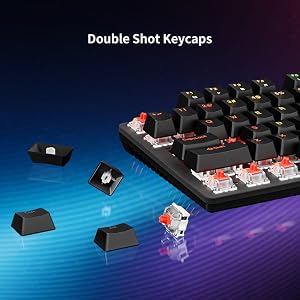 Double-shot injection molded keycaps