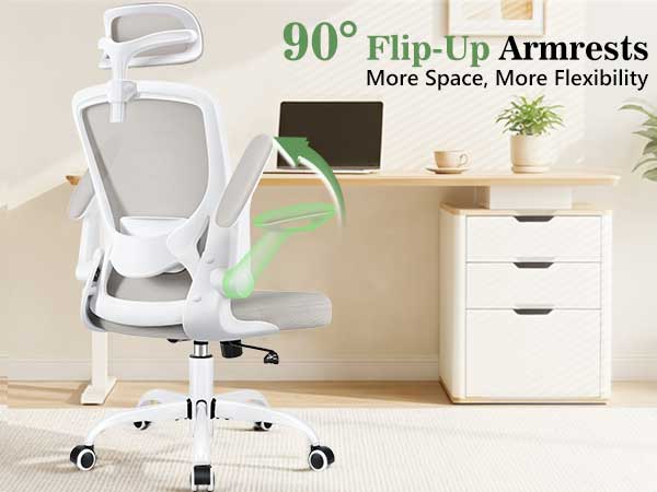 office chair with fil-up armrest