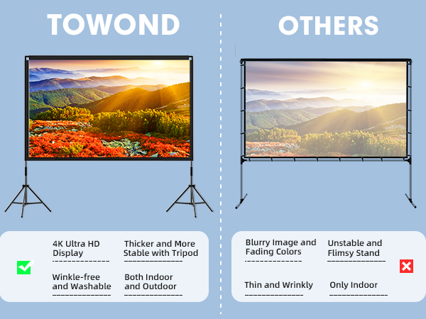 Projector Screen with Stand