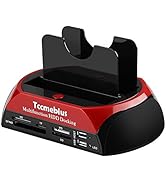 Tccmebius Hard Drive Docking Station, TCC-S862-US USB 2.0 to 2.5 3.5 Inch SATA IDE Dual Slots Ext...
