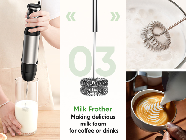 blender immersion handheld hand kitchen mixer gadgets stick emulsion frother emulsifier blenders