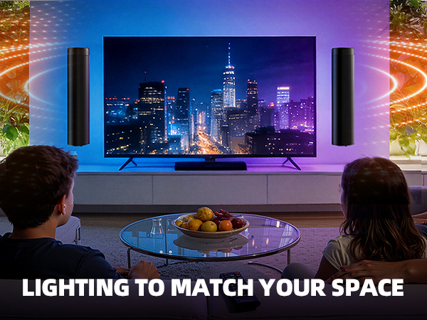 RGB LIGHTING sound bar for family