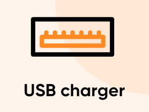 white noise machines features a USB A port for charging additional device