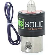 U.S. Solid 1/4" Stainless Steel Electric Solenoid Valve 12VDC Normally Closed VITON