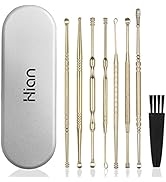 8 Pcs Ear Wax Removal Kit,Professional Double-Headed Ear Pick Earwax Removal Tools,316L Stainless...