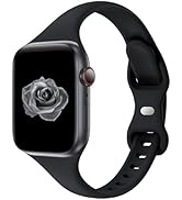 Acrbiutu Thin Slim Band Compatible with Apple Watch 38mm 40mm 41mm 42mm 44mm 45mm 46mm 49mm, Repl...