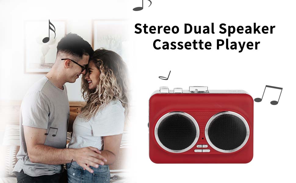 Dual Speaker Pure Stereo &amp;amp;Auto Reverse Cassette Player