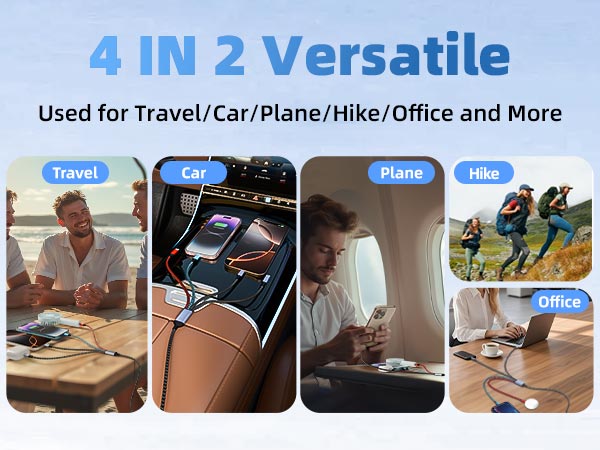 4 IN 2 Versatile Used for Travel/Car/Plane/Hike/Office and More