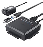YINNCEEN [Upgraded] Hard Drive Reader - SATA/IDE to USB 3.0 Adapter [One-Click Backup], External ...