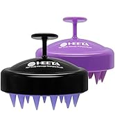 HEETA 2 Pack Hair Scalp Massager Shampoo Brush for Hair Growth, Hair Scalp Scrubber with Soft Sil...