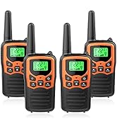Walkie Talkies with 22 FRS Channels, MOICO Walkie Talkies for Adults with LED Flashlight VOX Scan...