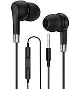 AILKIN Earbuds Wired 3.5mm Jack Headphones with Microphone, Aux Cord Ear Buds for Galaxy S10 S9 S...