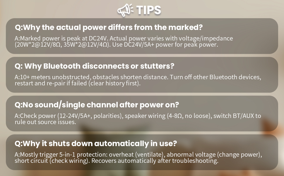 Bluetooth Audio Amplifier Board