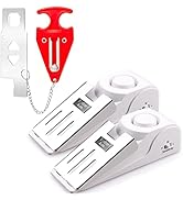 Upgraded Door Stop Alarm with Portable Door Lock 120 dB Travel Door Stopper Door Wedge Alarm with...