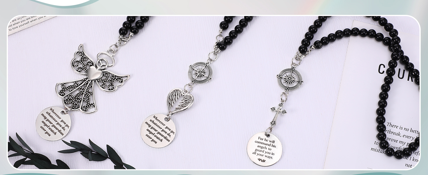 Guardian Angel Rearview Mirror Charm