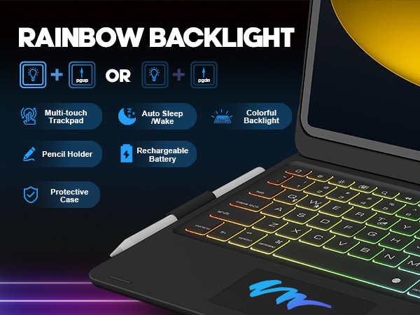 ipad 10th generation case with keyboard keyboard for ipad 10th generation ipad air 11 inch keyboard 