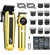 Beatslm Professional Men's Clippers and Trimmer Set, Barber Clippers, LED Display Hair Cutting Ki...