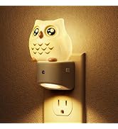L LOHAS LED Night Light for Kids, 3D Owl Night Light Plug in, Dusk to Dawn Nursery Night Lights, ...