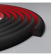 3/4 Inch Flexible Quarter Round Molding, Peel and Stick Rubber Floor Trim, Quarter Round Trim wit...