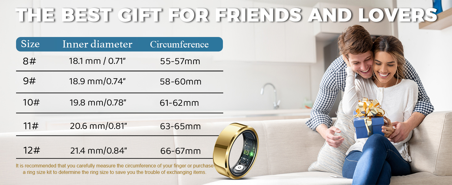Smart Ring for Women Men Fitness Tracker