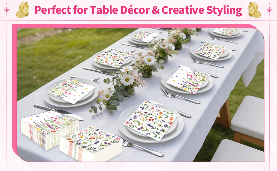 wildflower napkins