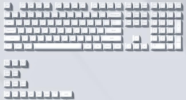 Womier Keycaps - Jelly Keycaps White 60 65 75 100 Percent,