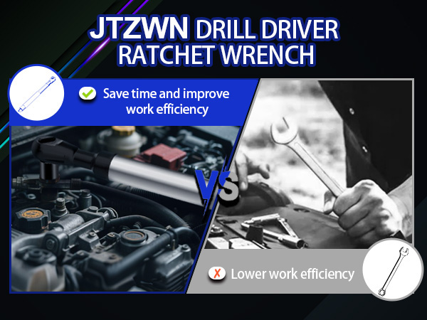 17" Offset Extension Wrench for Electric Drill