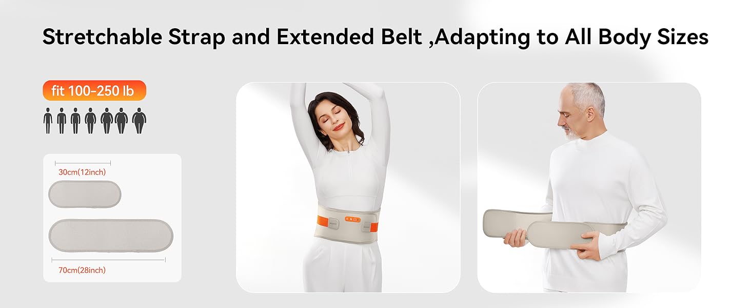 Cordless Heating Pad for Back Pain Relief ikeepfit8