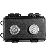 Magnetic Key Holder Under Car, Waterproof Magnetic Key Box, Hide a Key Outside with 2 Strong Magn...